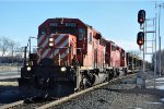 Westbound CWR eases out of the siding